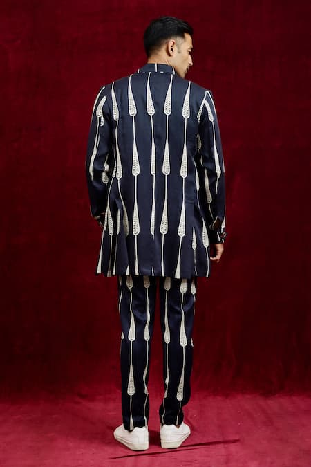 Gaurav Katta Hand Painted Euphorbia Blazer 