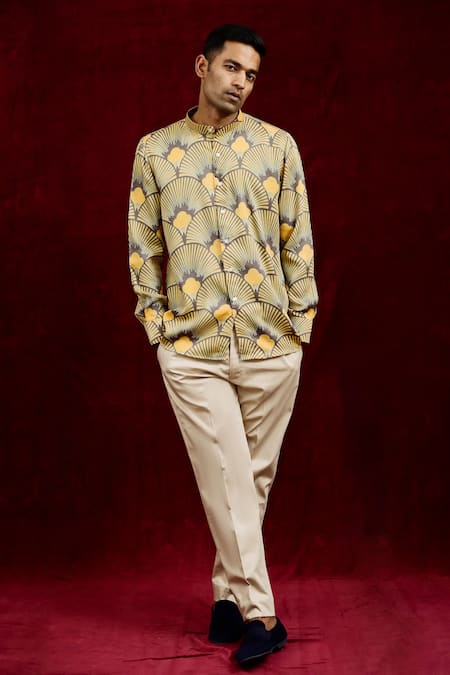 Gaurav Katta Carnation Hand Painted Shirt 