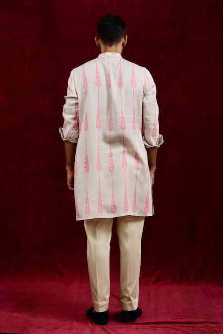 Gaurav Katta Euphorbia Hand Painted Kurta 