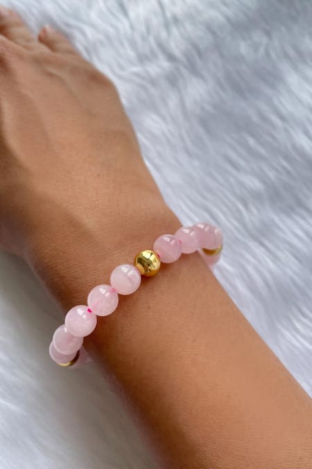 Pink & Pink Crystal Bracelet – Pretty Shiny Beads