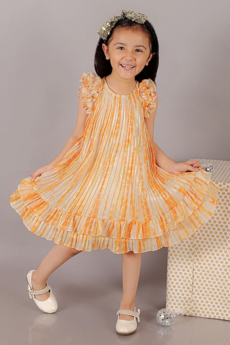 LIL DRAMA Shimmer Finish Dress 