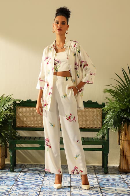 Label Deepika Nagpal Celeste Printed Shirt & Pant Set 