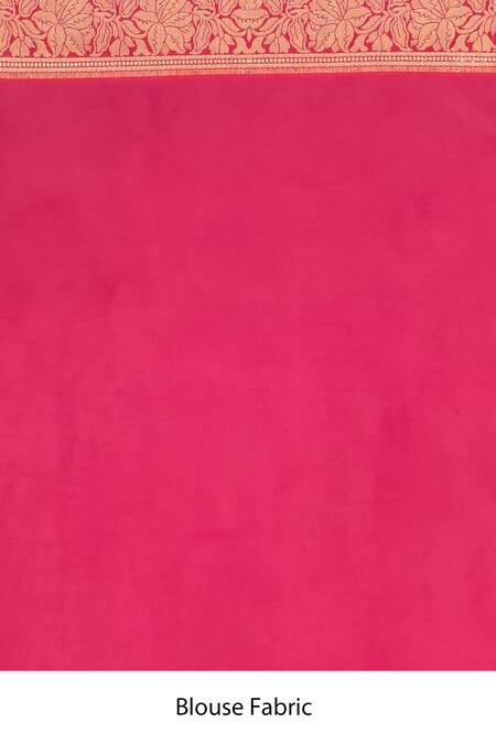 Samyukta Singhania_Green Chiffon, Georgette Botanical Woven Saree With Running Blouse _Online_at_Aza_Fashions