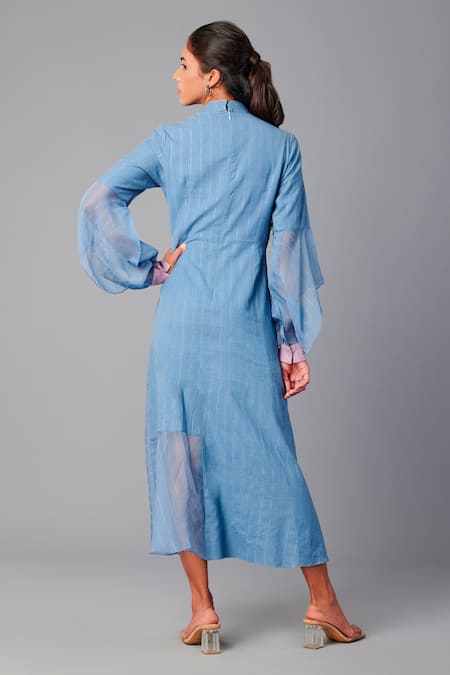 Poonam Dubey Pearl & Thread Embroidered Dress 