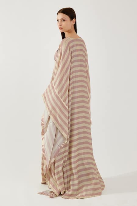 Koai Stripe Pattern Cape 