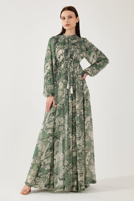 KoAi Botanic Pattern Kaftan Dress 