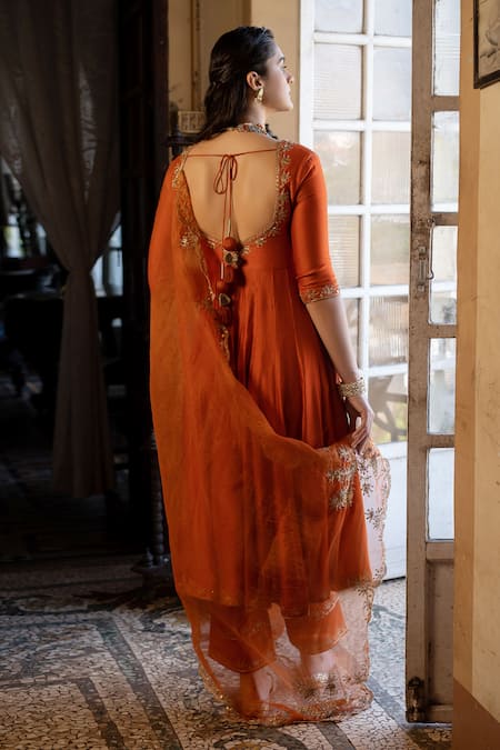 Paulmi And Harsh Zari Embroidered Anarkali Set 