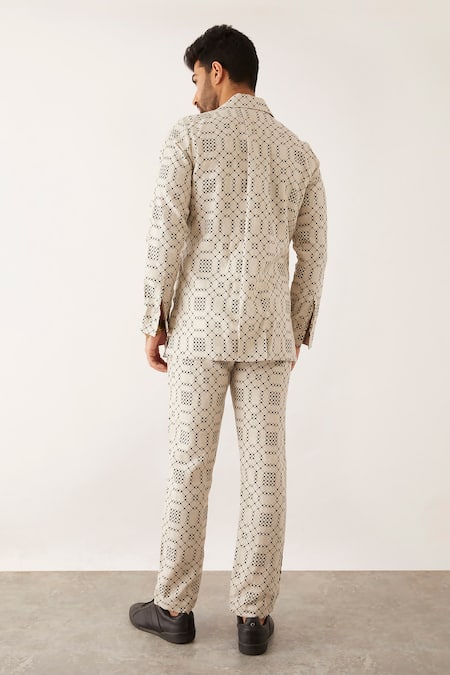 Son Of A Noble Snob Arfa Balance Print Blazer & Pant Set 