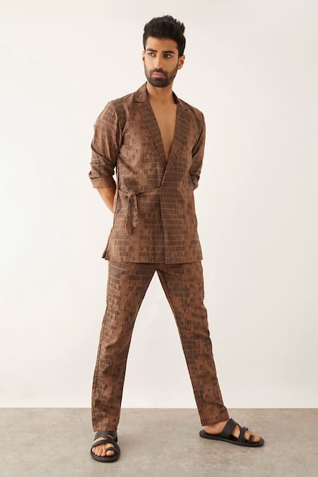 Blazer And Pant Set by Safaa at Aza Fashions