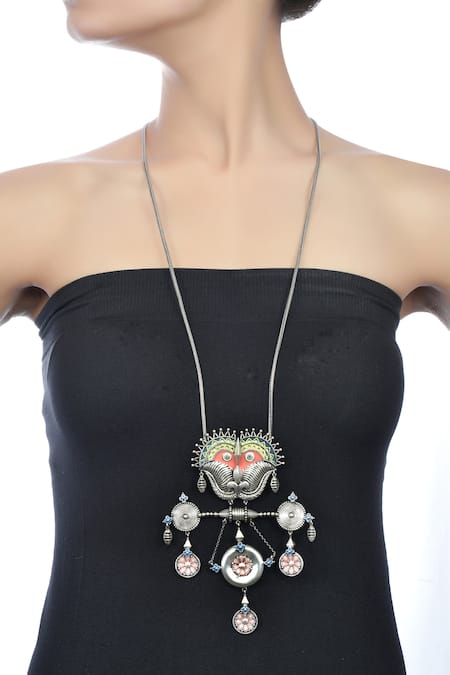 Tribe Amrapali Kirti Mukha Pendant Necklace 