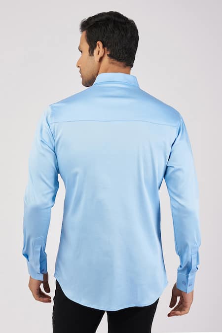 Sanjana Reddy Designs Cheetah Embroidered Shirt 