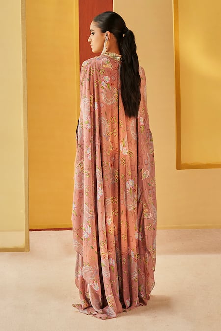 Priyanka Singh Floral Print Kaftan & Salwar Set 