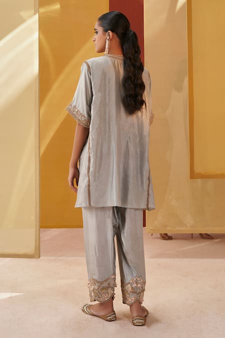 Priyanka Singh Embroidered Short Kurta Salwar Set 