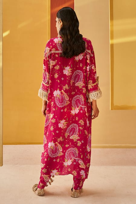 Priyanka Singh Floral & Paisley Print Tunic With Pant 