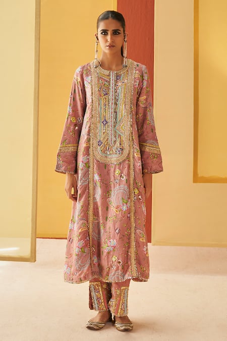 Priyanka Singh Resham & Zardozi Embroidered Kurta Salwar Set 