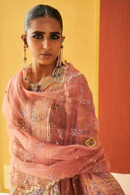 Buy Priyanka Singh Beige Silk, Organza Sequins Round Resham And Zardozi Embroidered Kurta Salwar Set Online at Aza Fashions Buy_Priyanka Singh_Beige Silk, Organza Sequins Round Resham And Zardozi Embroidered Kurta Salwar Set _Online_at_Aza_Fashions