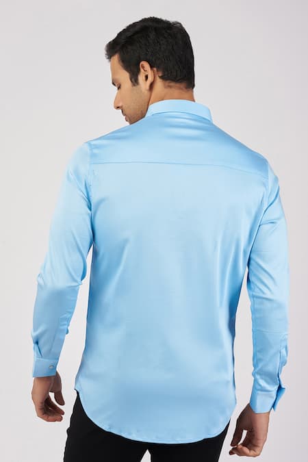 Sanjana Reddy Designs Sparkled Gun Embroidered Shirt 