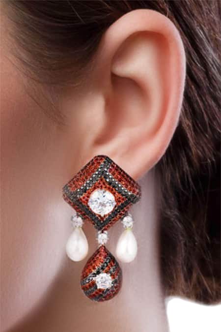 925 Sterling Silver Hanging Crystal Earring – Eri Silvers