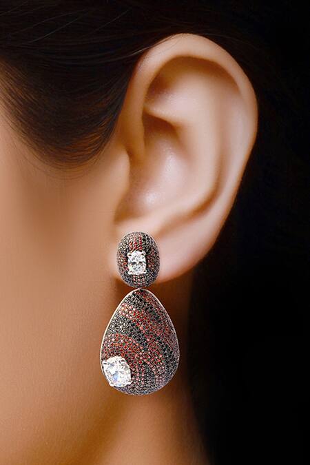Givenchy Silver Tone Crystal Small Drop Earrings | Dillard's