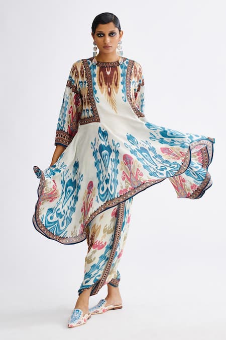 Rajdeep Ranawat Maimouna Printed Satin Turkish Pant 