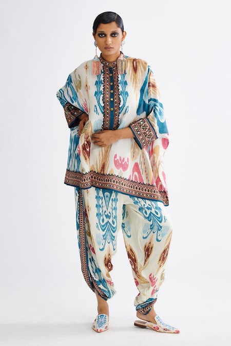 Rajdeep Ranawat Chanel Silk Abstract Print Short Tunic 