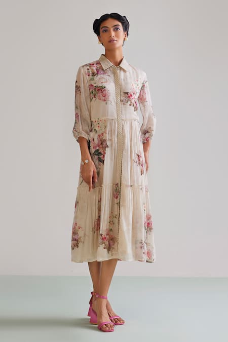 Kalista Sophie Floral Pattern Dress 