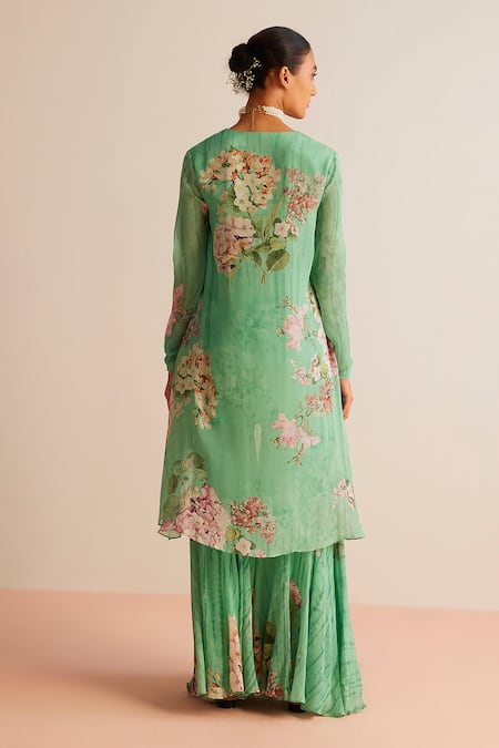 Kalista Faiza Floral Print Tunic With Pant 