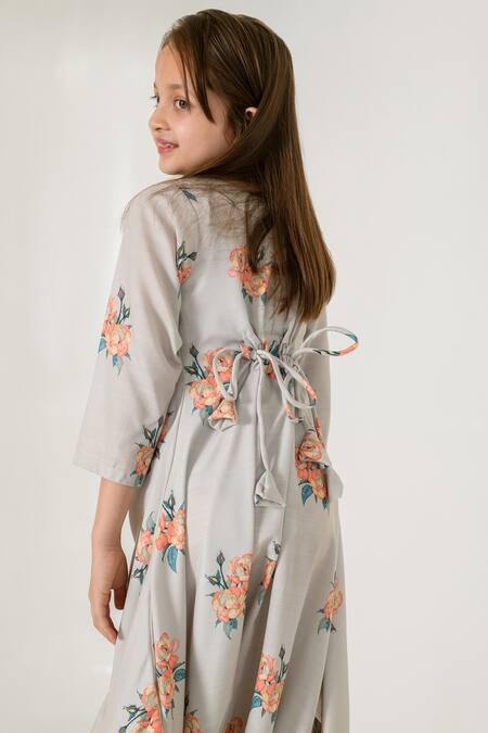 Buy_Pasha India_Green Cotton, Rayon Floral Print Dhoti Jumpsuit _Online_at_Aza_Fashions