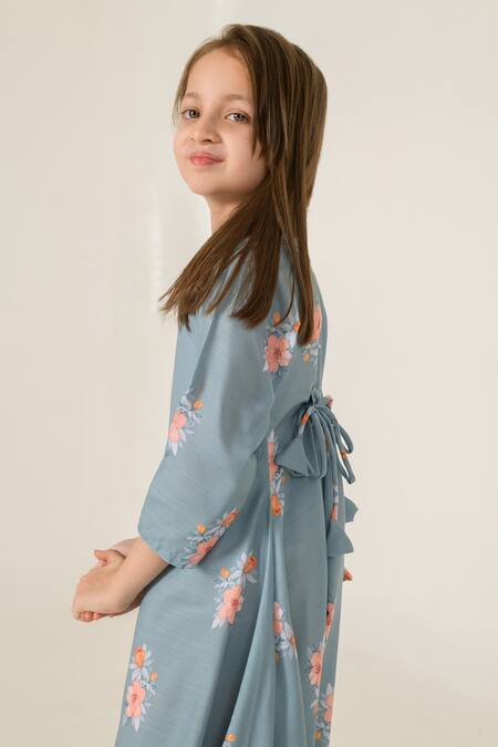 Shop Pasha India Green Cotton, Rayon Embroidery Floral Work Dhoti Jumpsuit Online at Aza Fashions Shop_Pasha India_Green Cotton, Rayon Embroidery Floral Work Dhoti Jumpsuit _Online_at_Aza_Fashions