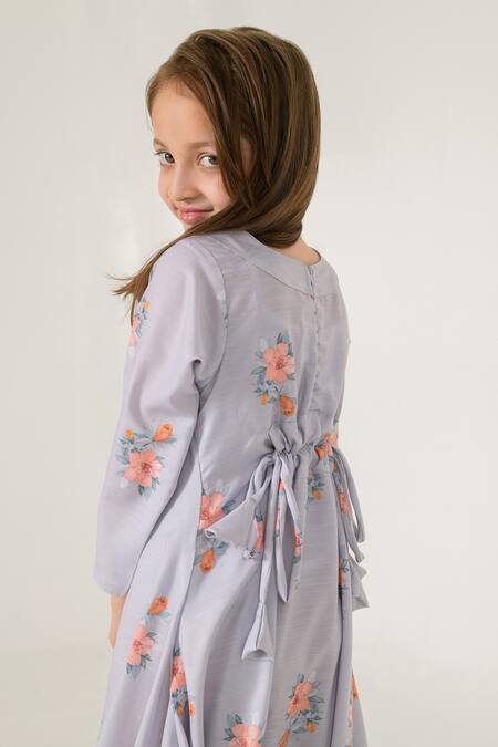 Buy_Pasha India_Grey Cotton, Rayon Printed Dhoti Jumpsuit _Online_at_Aza_Fashions