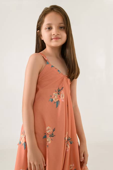Buy Pasha India Orange Cotton, Rayon Embroidery Floral Pattern Palazzo Jumpsuit Online at Aza Fashions Buy_Pasha India_Orange Cotton, Rayon Embroidery Floral Pattern Palazzo Jumpsuit _Online_at_Aza_Fashions