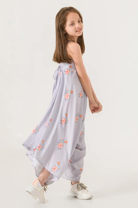 Buy Pasha India Grey Cotton, Rayon Embroidery Printed Palazzo Jumpsuit Online at Aza Fashions Buy_Pasha India_Grey Cotton, Rayon Embroidery Printed Palazzo Jumpsuit _Online_at_Aza_Fashions