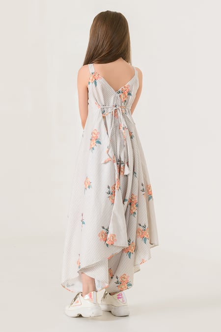 Shop Pasha India Green Cotton, Rayon Embroidery Striped Print Palazzo Jumpsuit at Aza Fashions Shop_Pasha India_Green Cotton, Rayon Embroidery Striped Print Palazzo Jumpsuit _at_Aza_Fashions