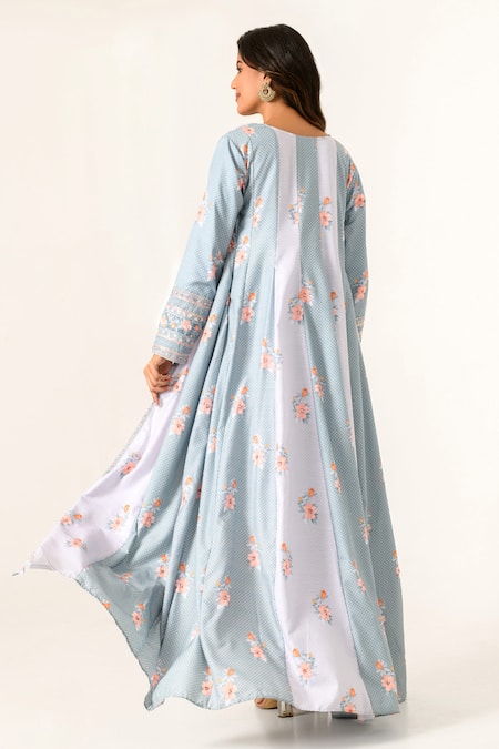 Pasha India Floral Print Cape Lungi Set 