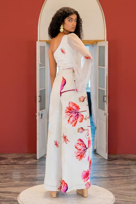 17:17 By Simmi Saboo Aabida One Shoulder Waist Cut Jumpsuit 