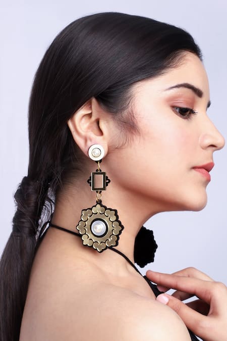 The YV Brand by Yashvi Vanani The Mandala Dangler Earrings 