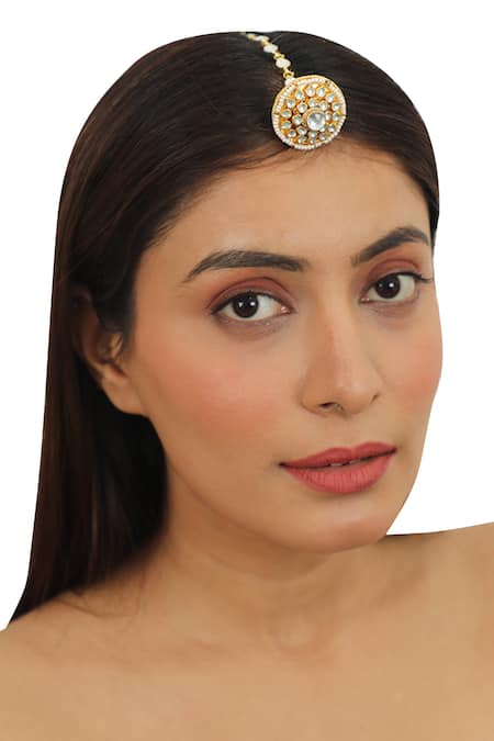 Riana Jewellery Floral Motif Maangtikka 