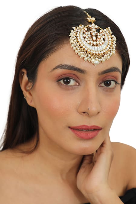 Riana Jewellery Bead Drop Maangtikka 
