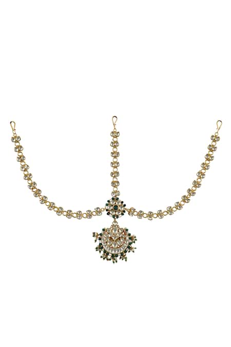 Riana Jewellery Bead Embellished Mathapatti 