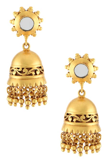 Tribe Amrapali Handcrafted Floral Jhumkas 