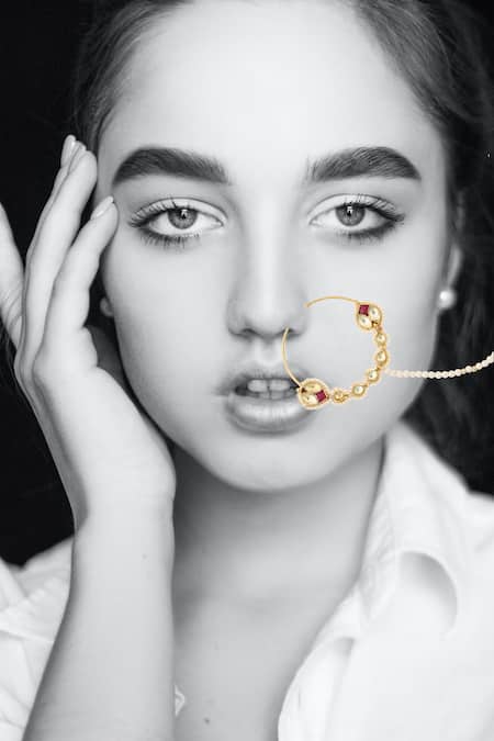 MAISARA JEWELRY Kundan Nath 