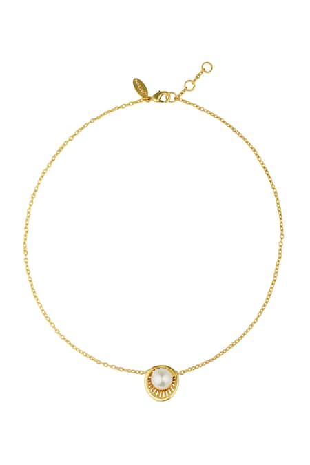 Zariin Pearl Pendant Necklace 