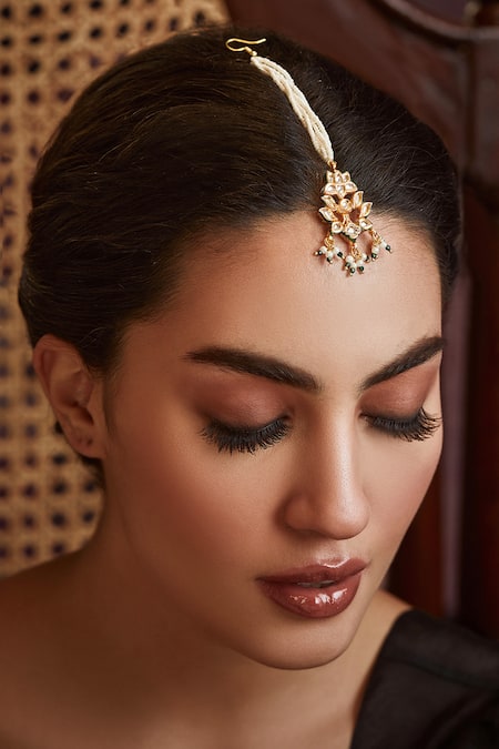 Paisley Pop Kundan Pearls Maangtikka 