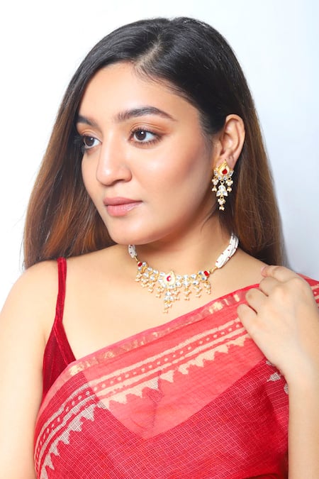 Namasya Kundan Pendant Choker Set 