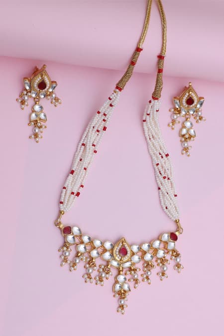 Namasya Kundan Pendant Choker Set 