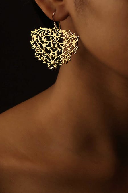 Eina Ahluwalia Mini Baroque Carved Earrings 