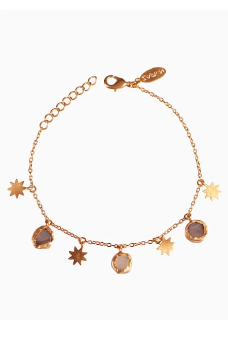 Shop Zariin 22kt Stone Bracelet at Aza Fashions Shop_Zariin_22kt Stone Bracelet _at_Aza_Fashions