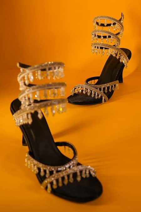 Gold Patent Clear Court | Heels, Ankle strap heels, Trendy high heels