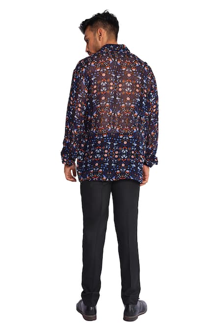 Debarun Sebastian Abstract Print Shirt 