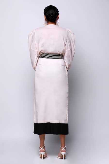 Shop Ekastories Beige Cotton, Modal Embroidery Keyhole Neck Placement Top And Skirt Set at Aza Fashions Shop_Ekastories_Beige Cotton, Modal Embroidery Keyhole Neck Placement Top And Skirt Set_at_Aza_Fashions